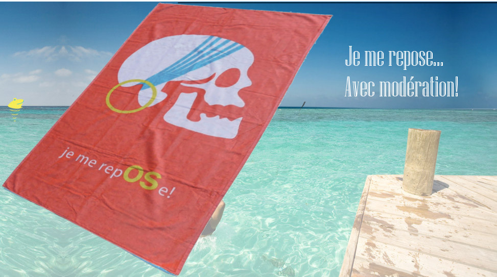 SERVIETTE « Je me repose » girl